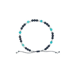 Bransoletka z onyksu i agatu trawionego