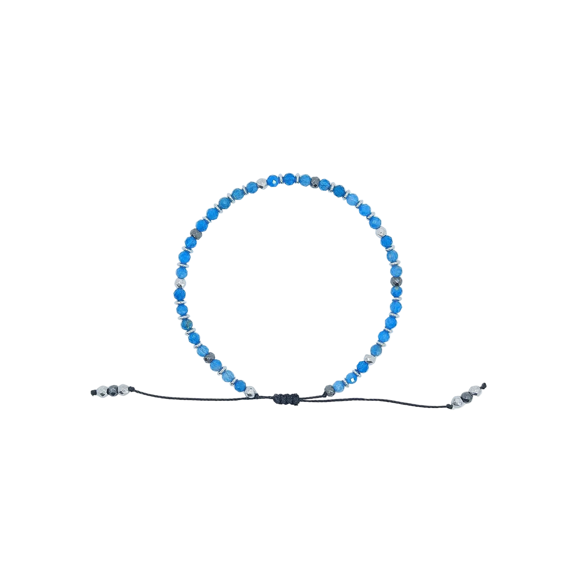 Bransoletka z apatytu i hematytu