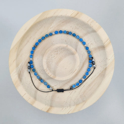 Bransoletka z apatytu i hematytu