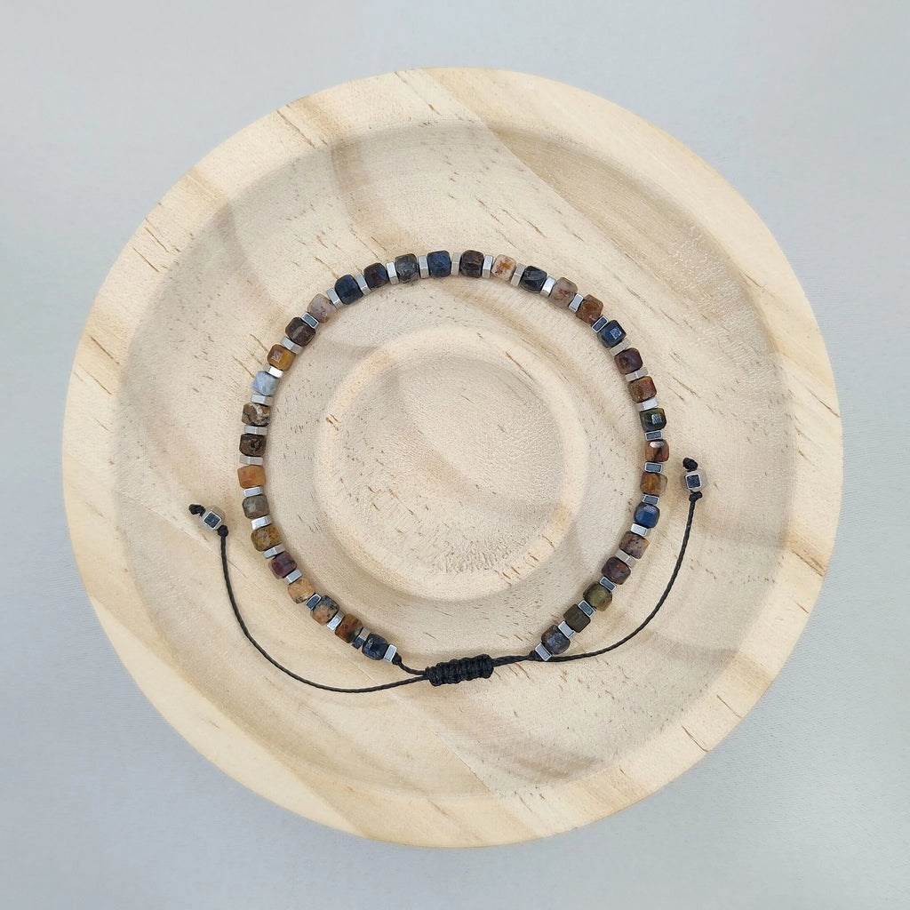 Bransoletka z pietersitu i hematytu