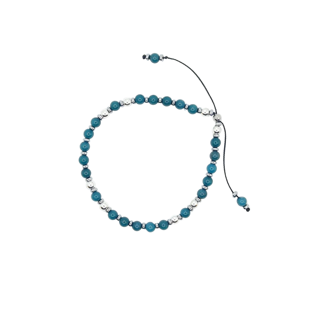 Bransoletka z apatytu i hematytu