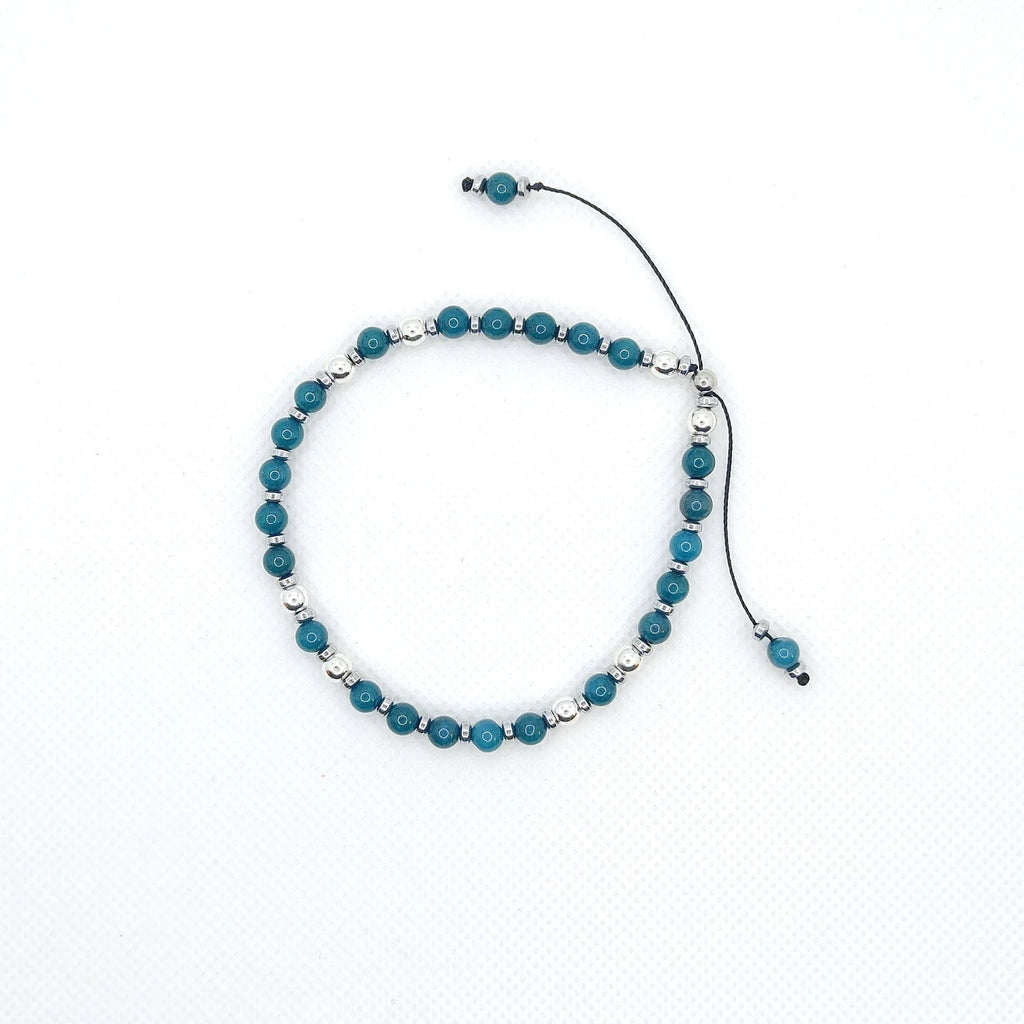 Bransoletka z apatytu i hematytu