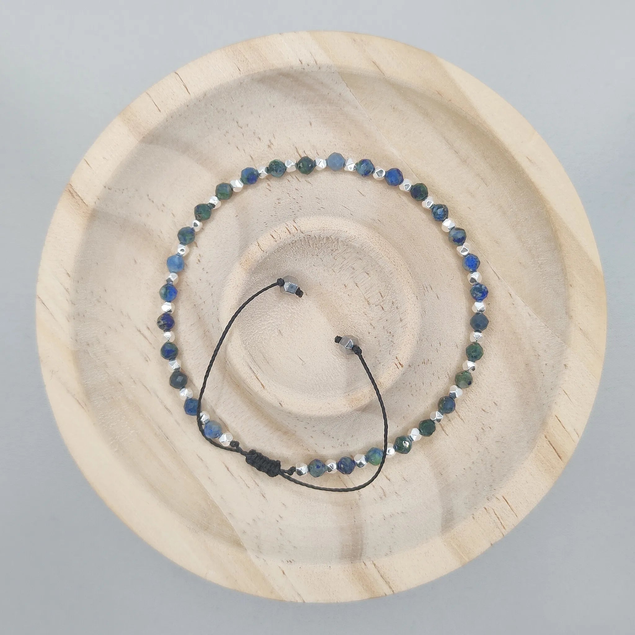 Bransoletka z kamieni lapis lazuli