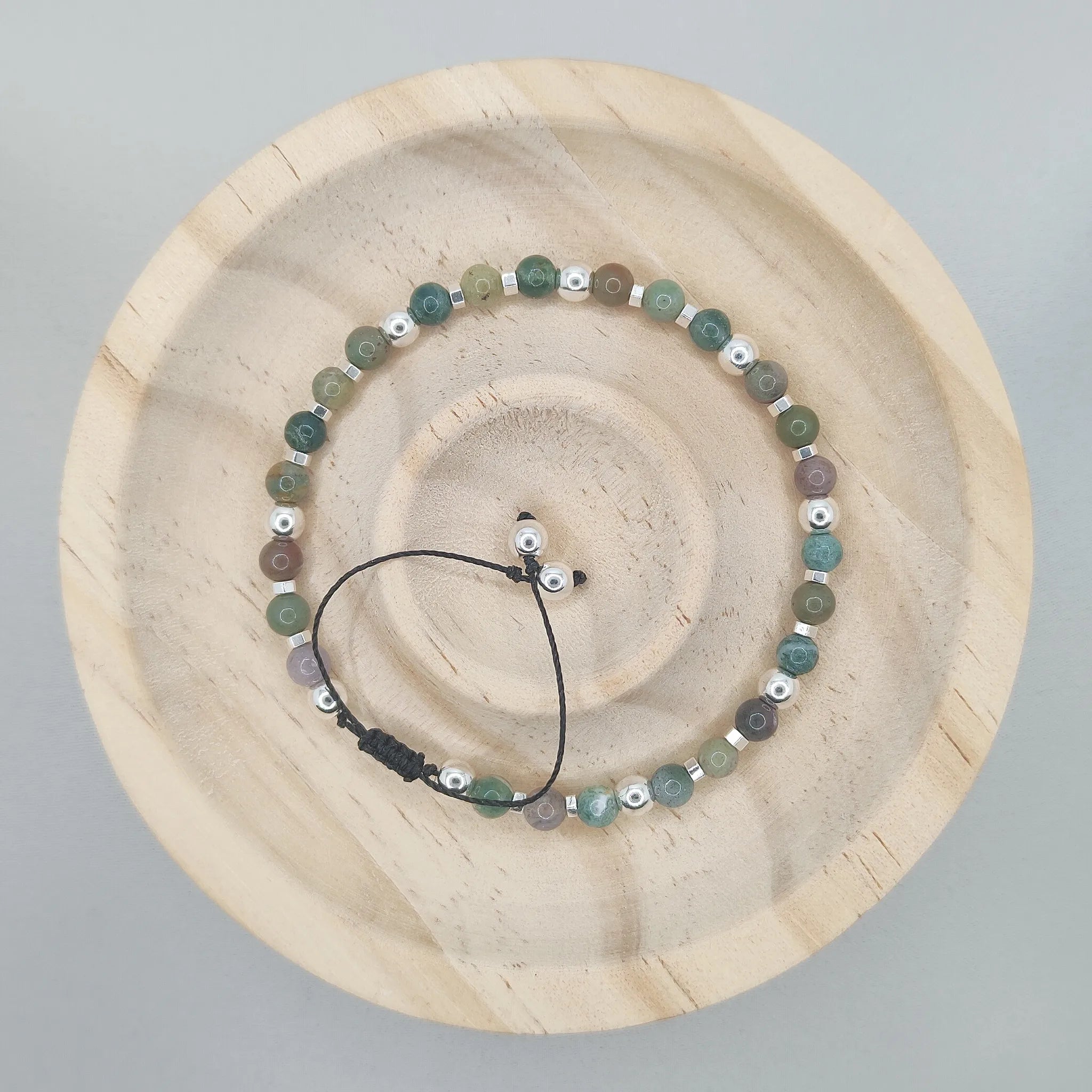 Bransoletka z agatów indyjskich