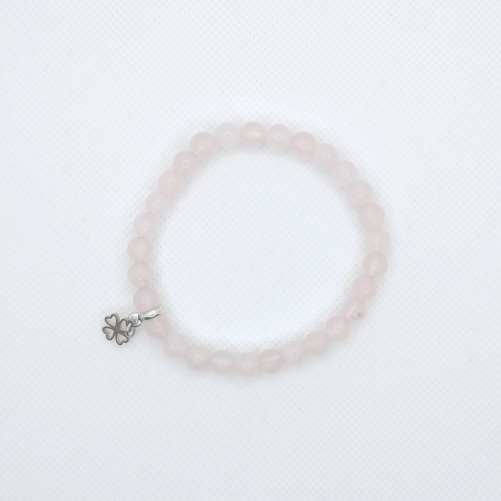 Bransoletka z kwarcu różowego