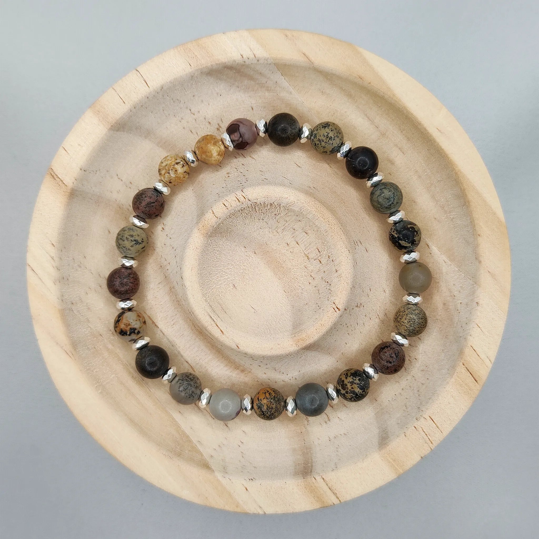 Bransoletka z jaspisu oceanicznego