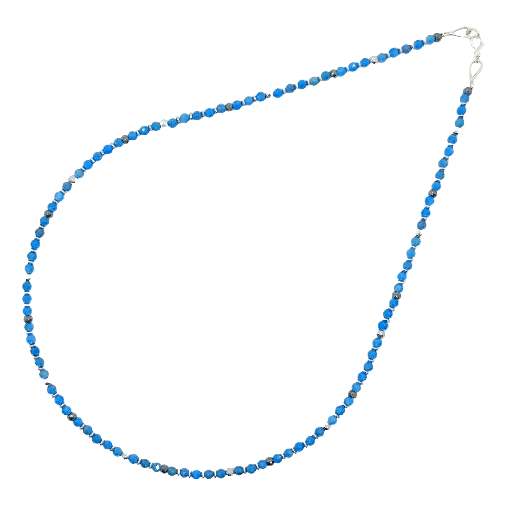 Naszyjnik z apatytu i hematytu