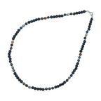 Naszyjnik z lawy wulkanicznej i chryzokoli