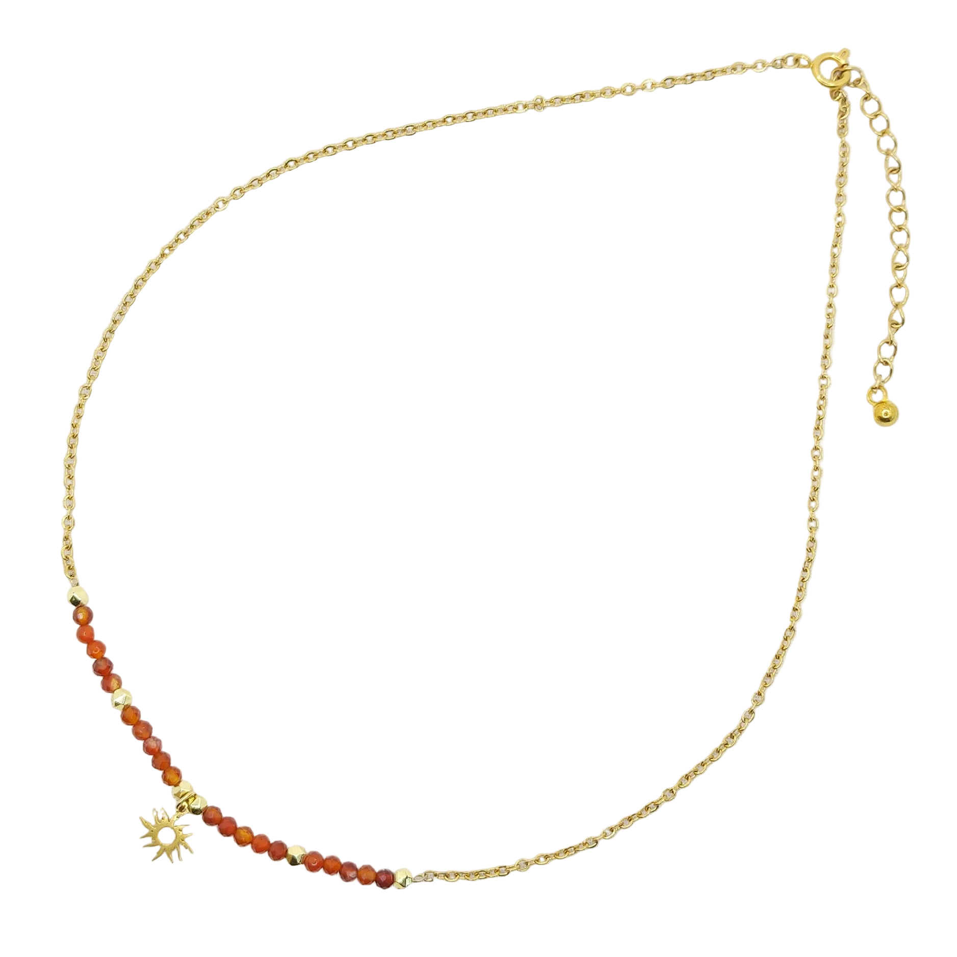 Naszyjnik z wstawką z karneolu