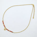 Naszyjnik z wstawką z karneolu
