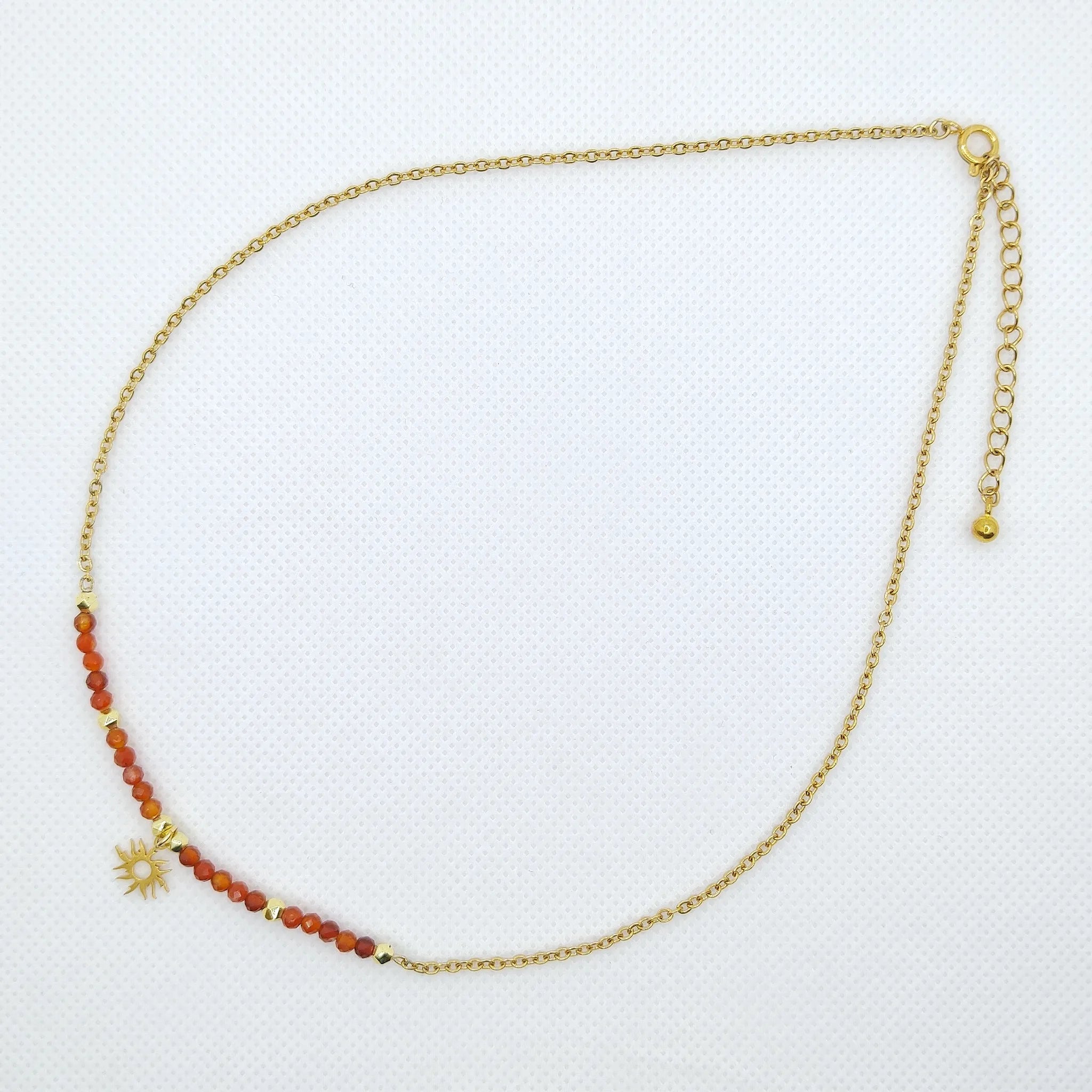 Naszyjnik z wstawką z karneolu