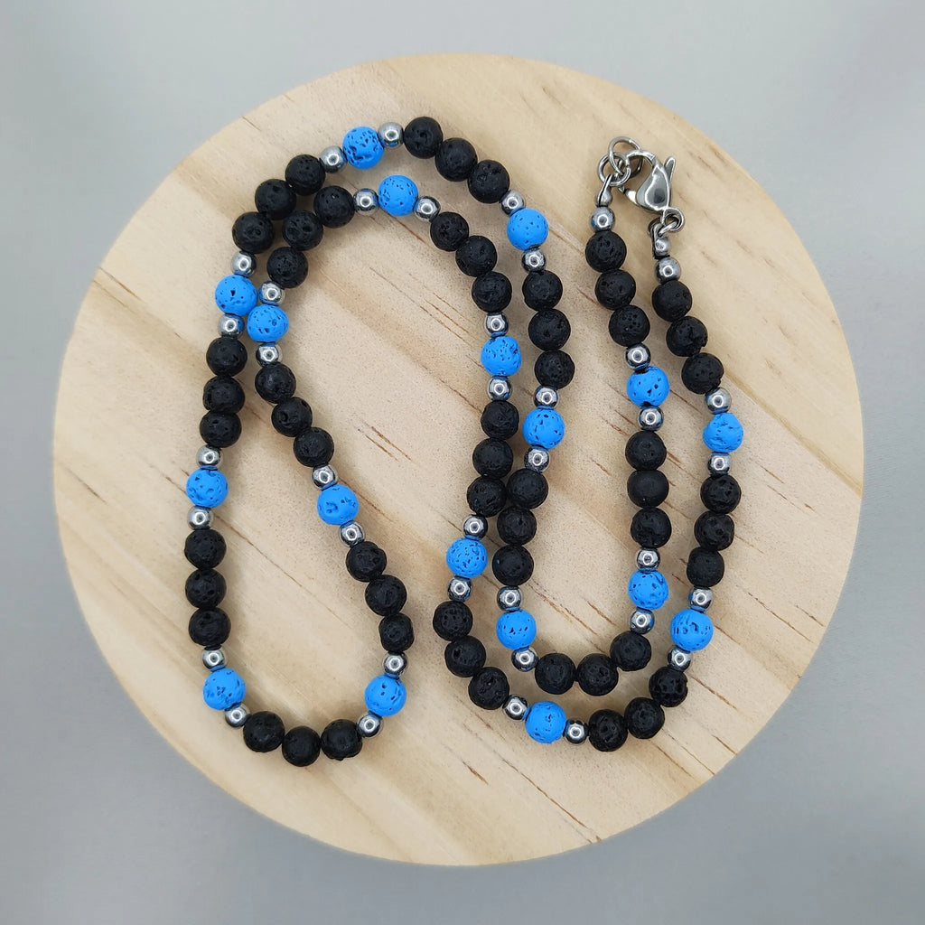 Naszyjnik z lawy wulkanicznej