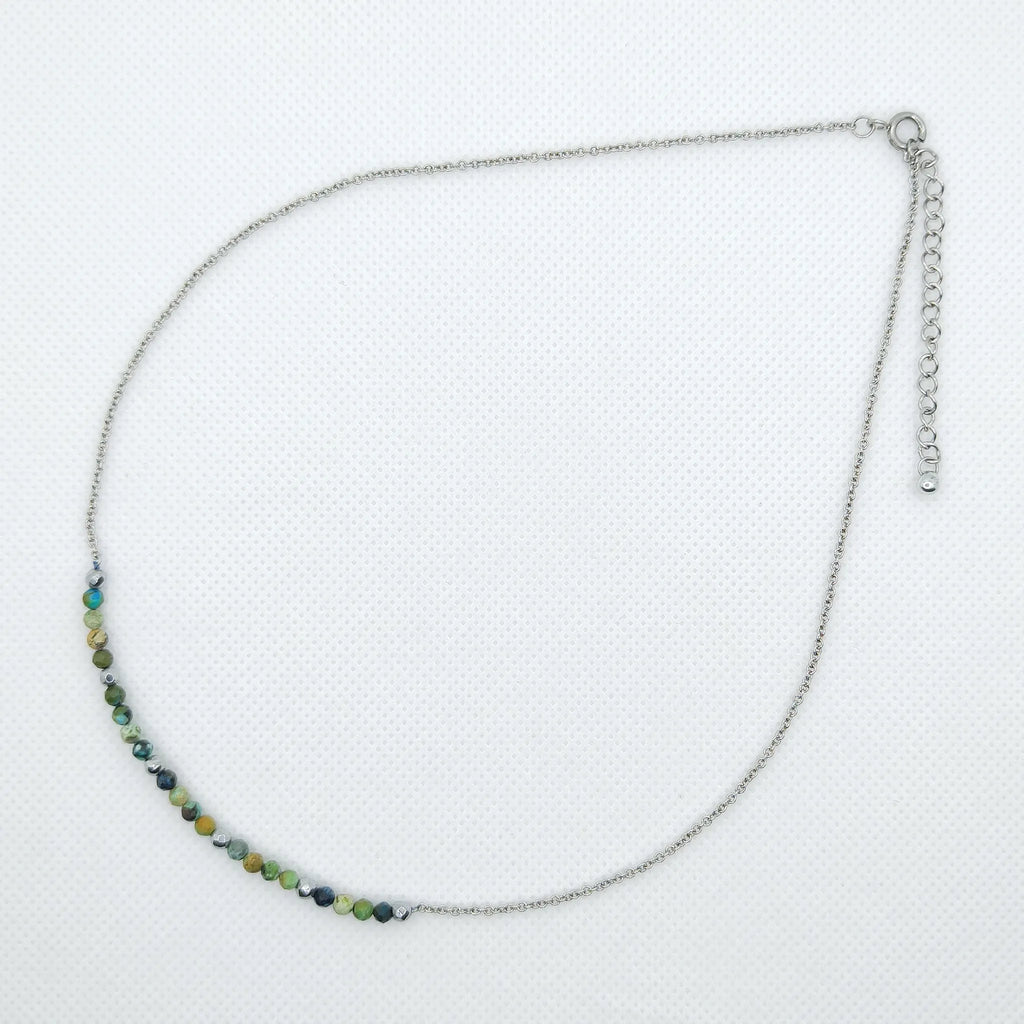 Naszyjnik z wstawką z turkusu afrykańskiego