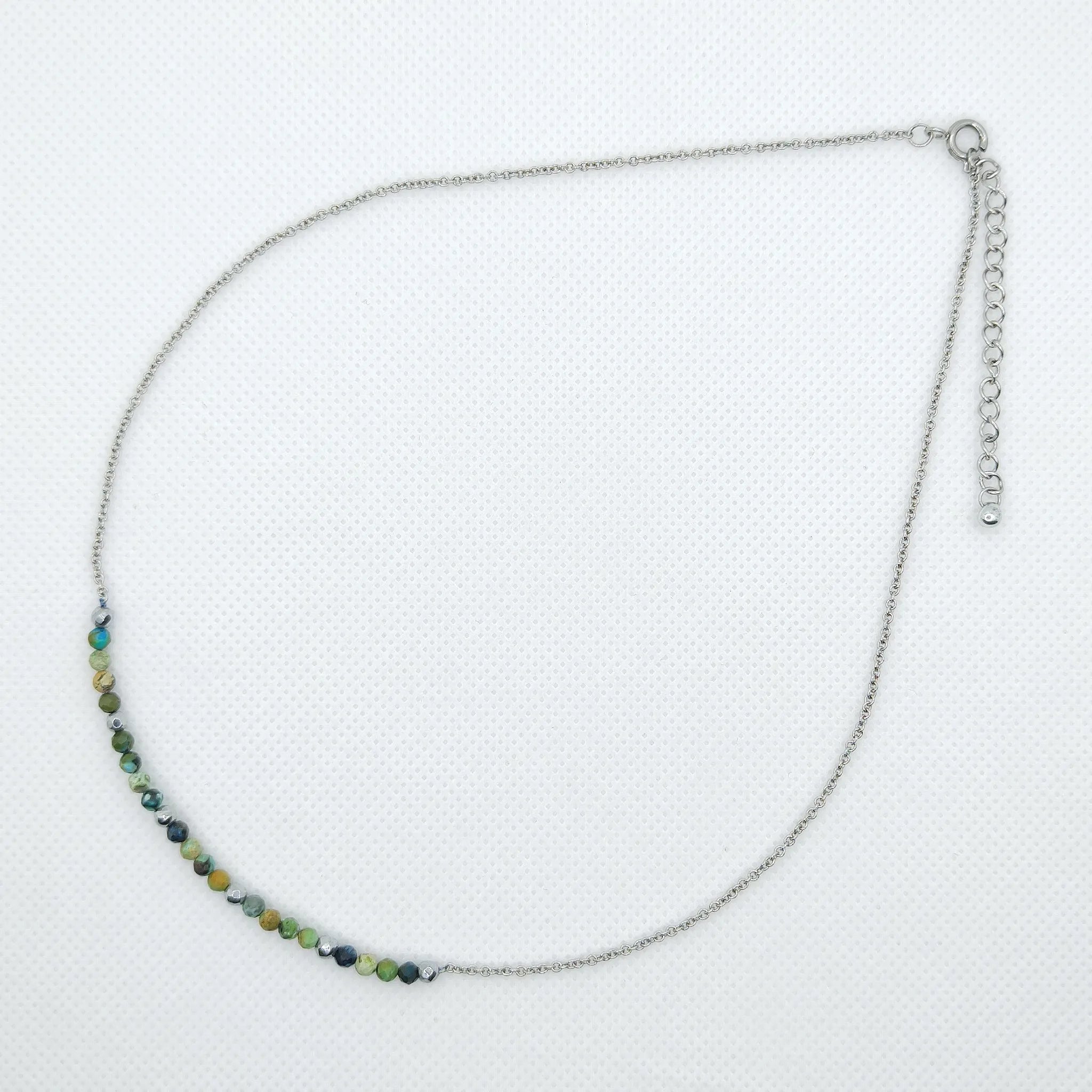 Naszyjnik z wstawką z turkusu afrykańskiego