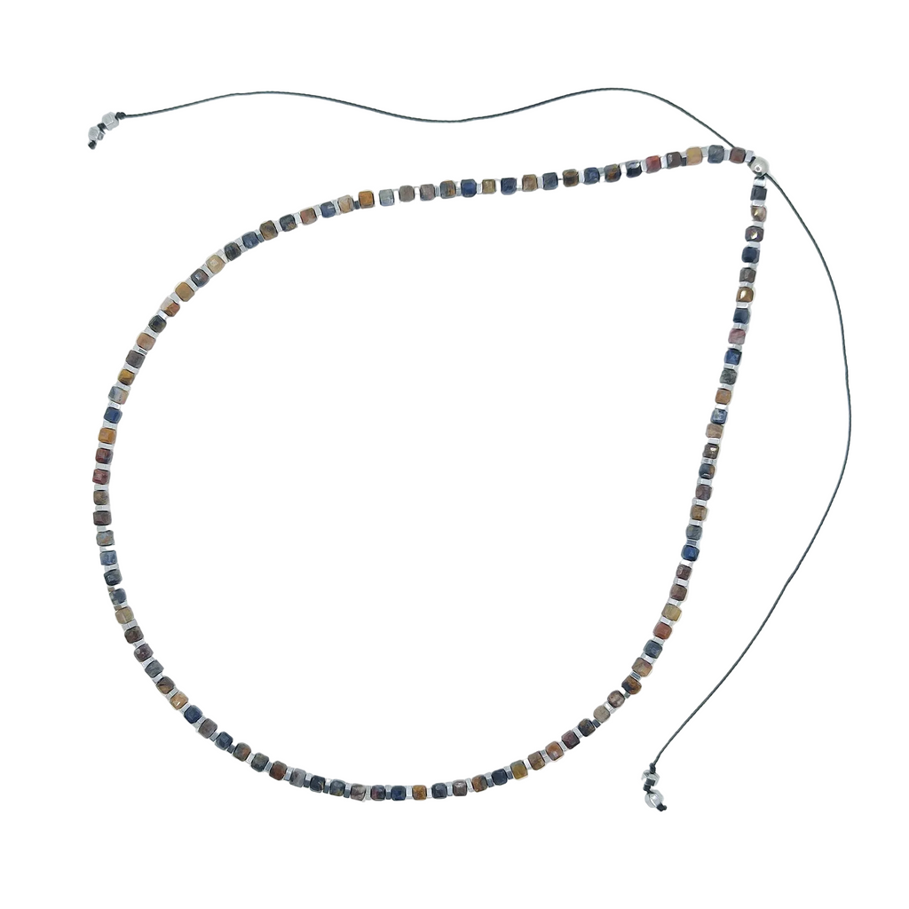 Naszyjnik z pietersitu i hematytu