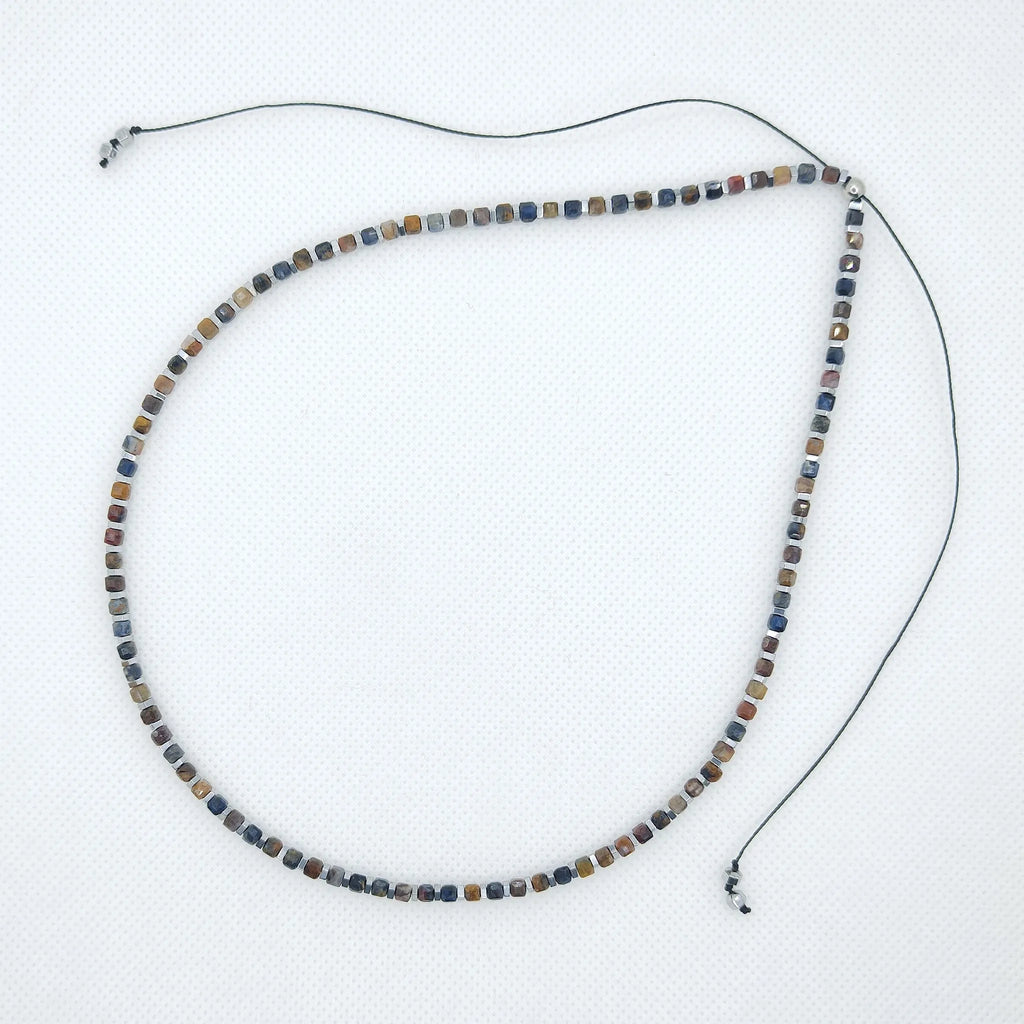 Naszyjnik z pietersitu i hematytu