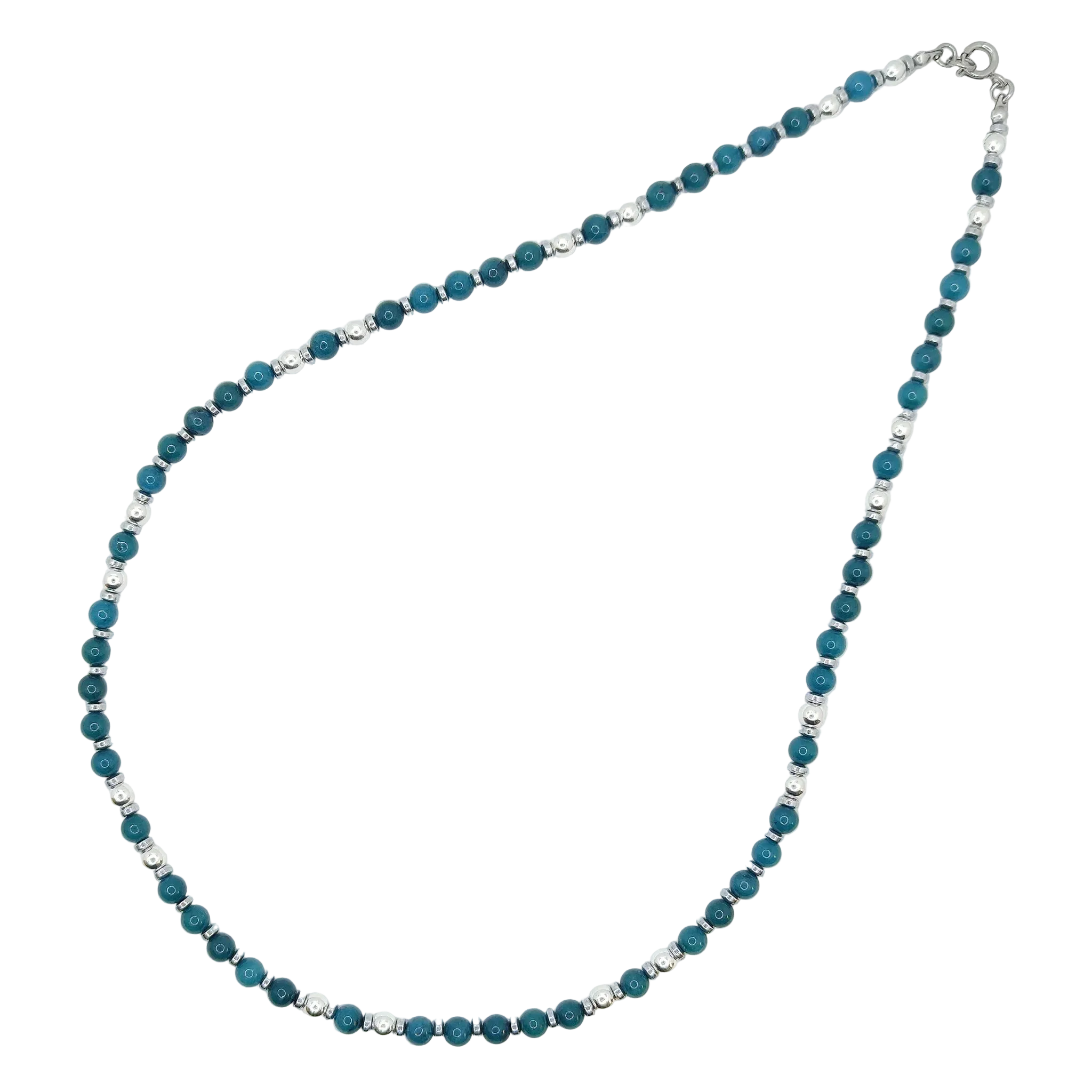 Naszyjnik z apatytu i hematytu