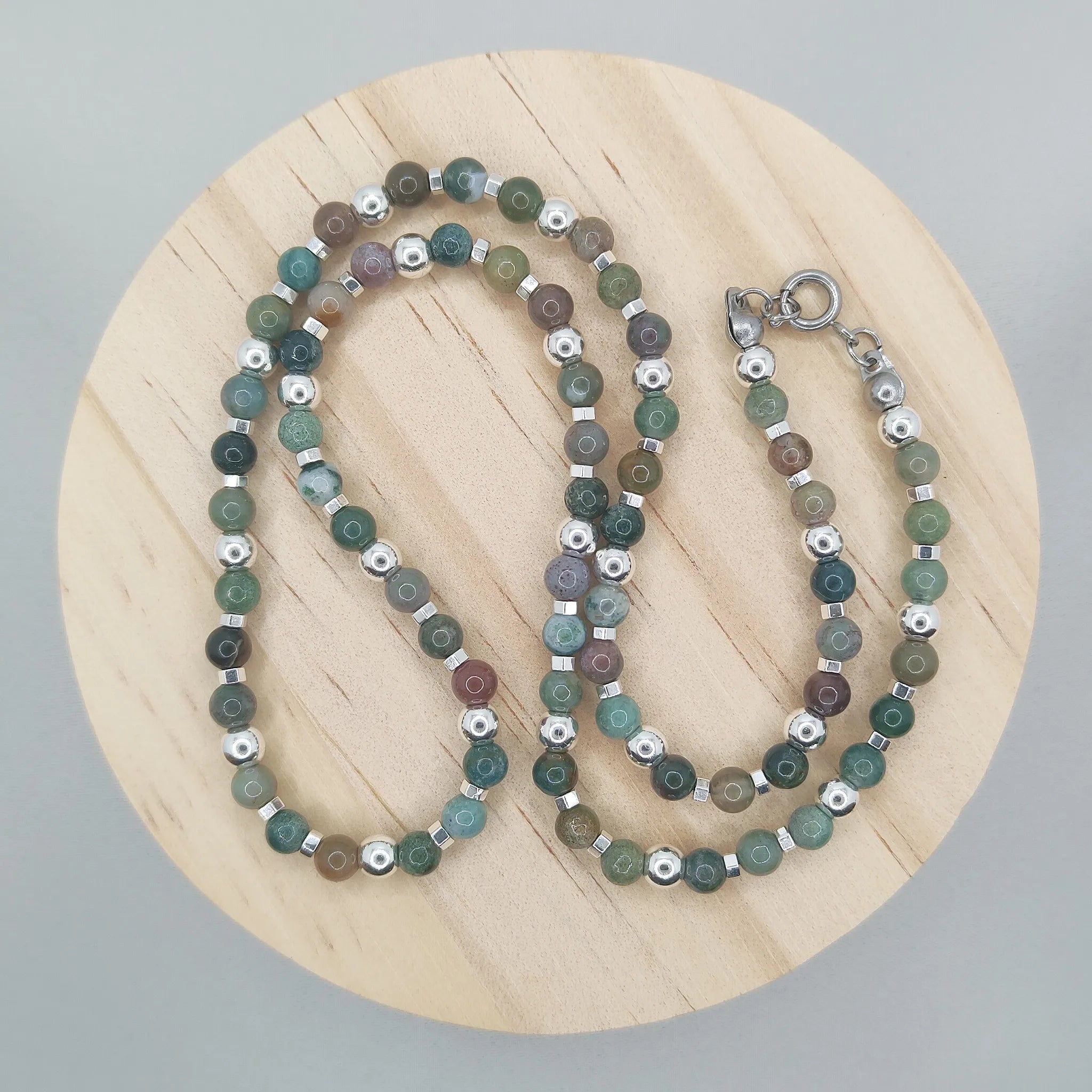 Naszyjnik z agatów indyjskich